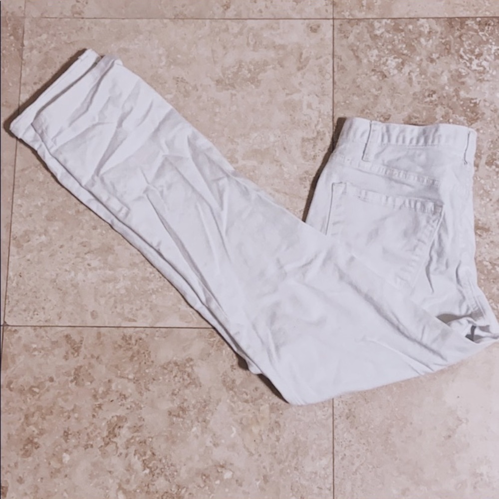 LOFT white boyfriend jeans size 2